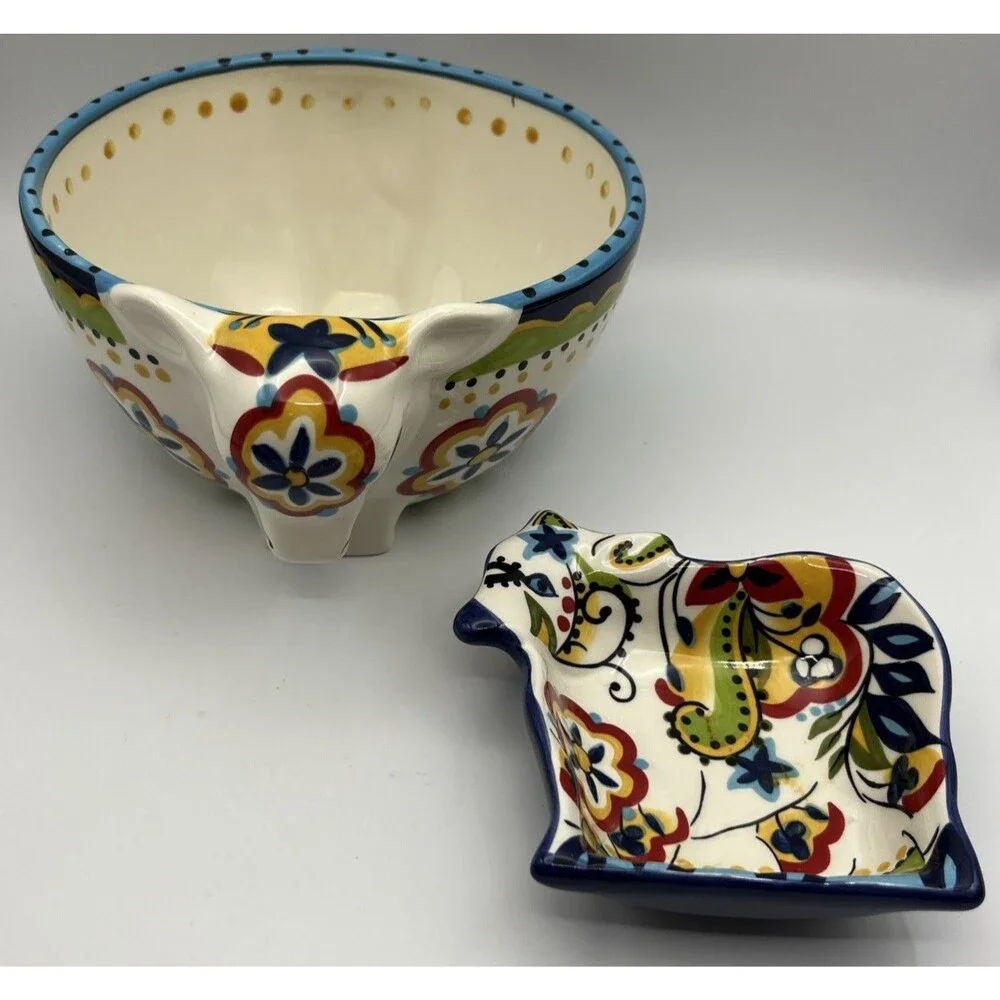 Espana Lifestyle Tabletops “Bocca” Cow Sauce / relish Dish & Bowl Cottage Farm